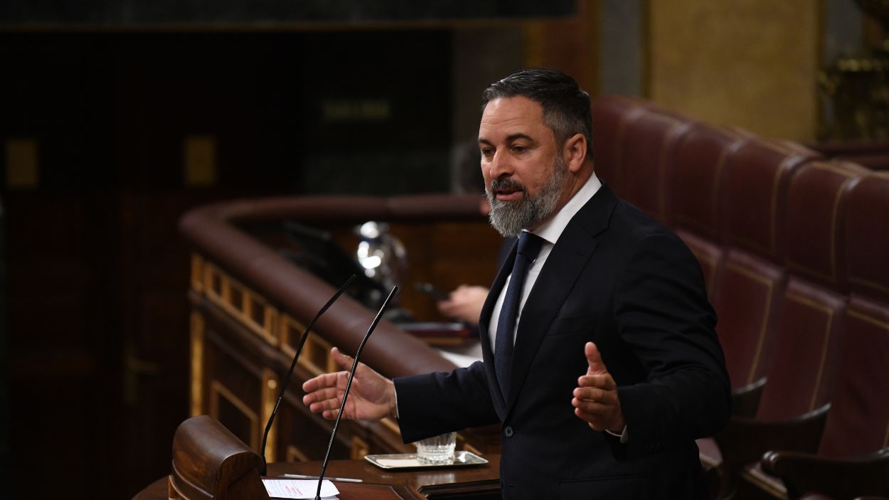 El presidente de VOX, Santiago Abascal. EP.