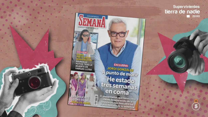 Portada de Semana, en 'Tardear'. Mediaset España Portada de Semana, en 'Tardear'. Mediaset España