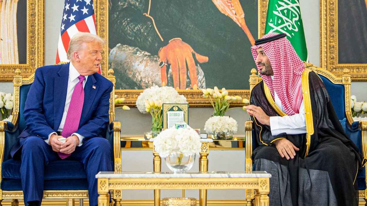 Trump en Riad con el príncipe Mohammed bin Salman. EP