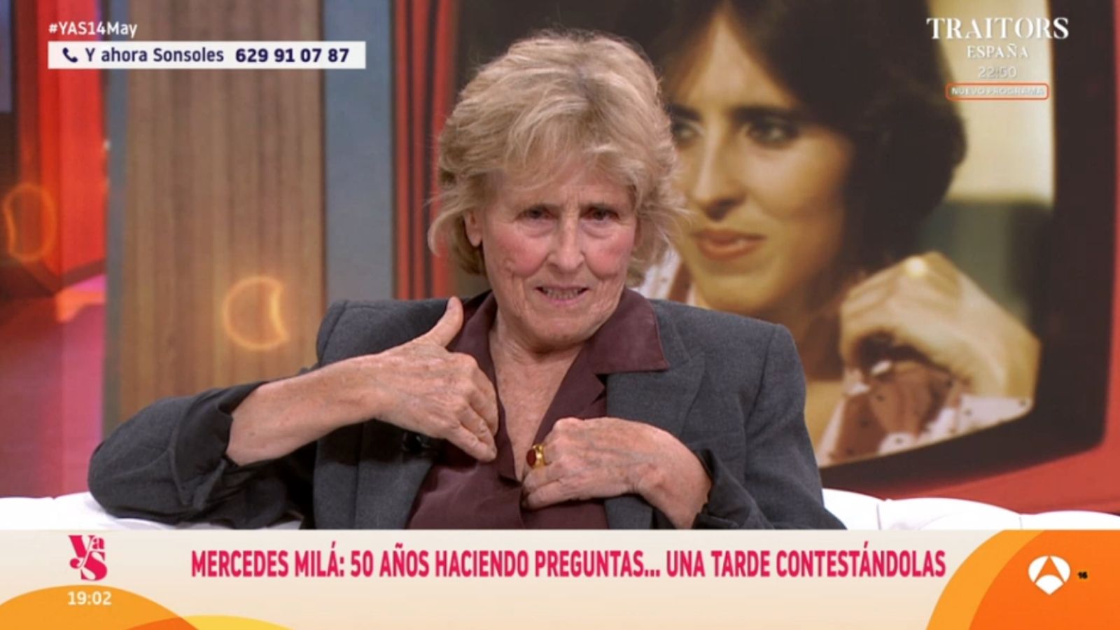 Mercedes Milá, en 'Y ahora, Sonsoles'. Atresmedia Televisión