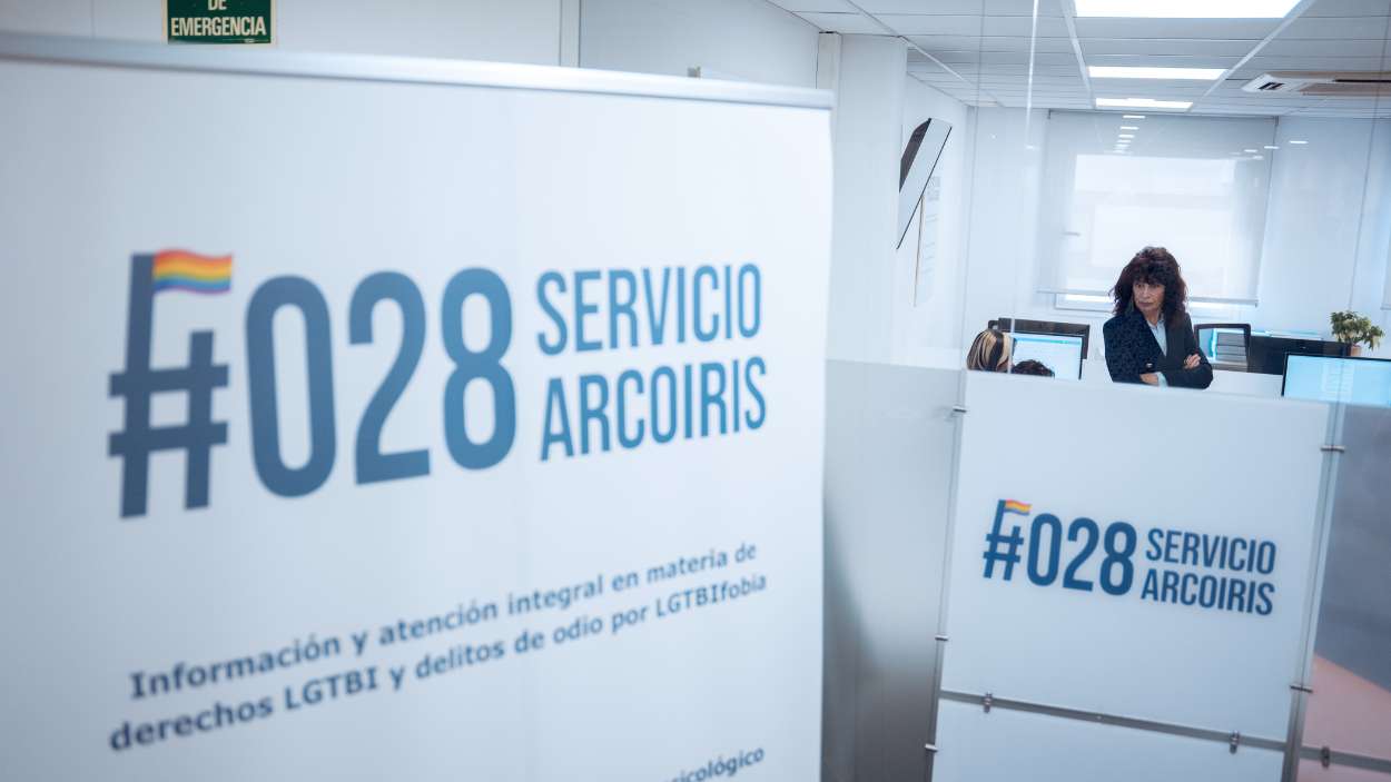 Sede del servicio 028 para víctimas de delitos de odio y discriminación por LGTBIfobia. E.P