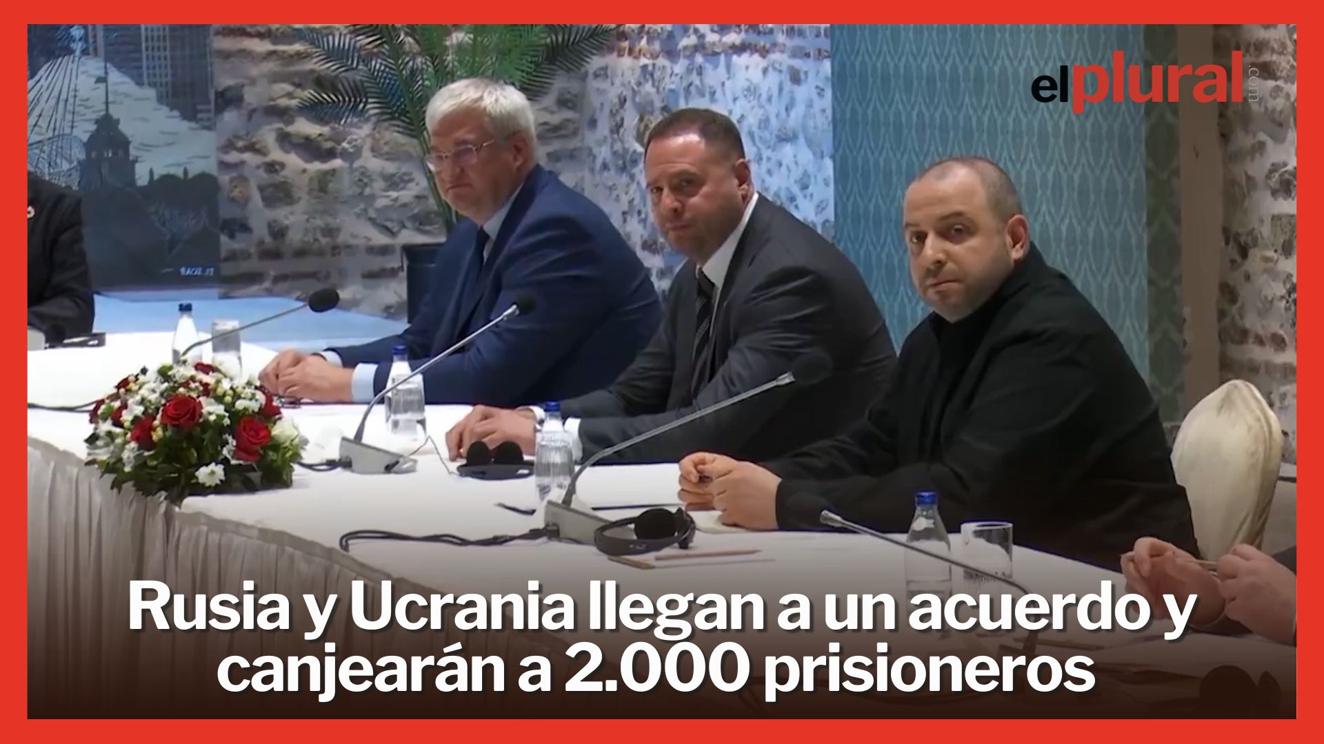 Rusia y Ucrania llegan a un acuerdo en su primera reunión y canjearán a 2.000 prisioneros