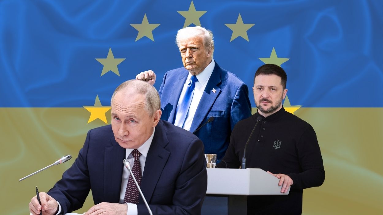 Putin, Trump y Zelenski. Elaboración propia