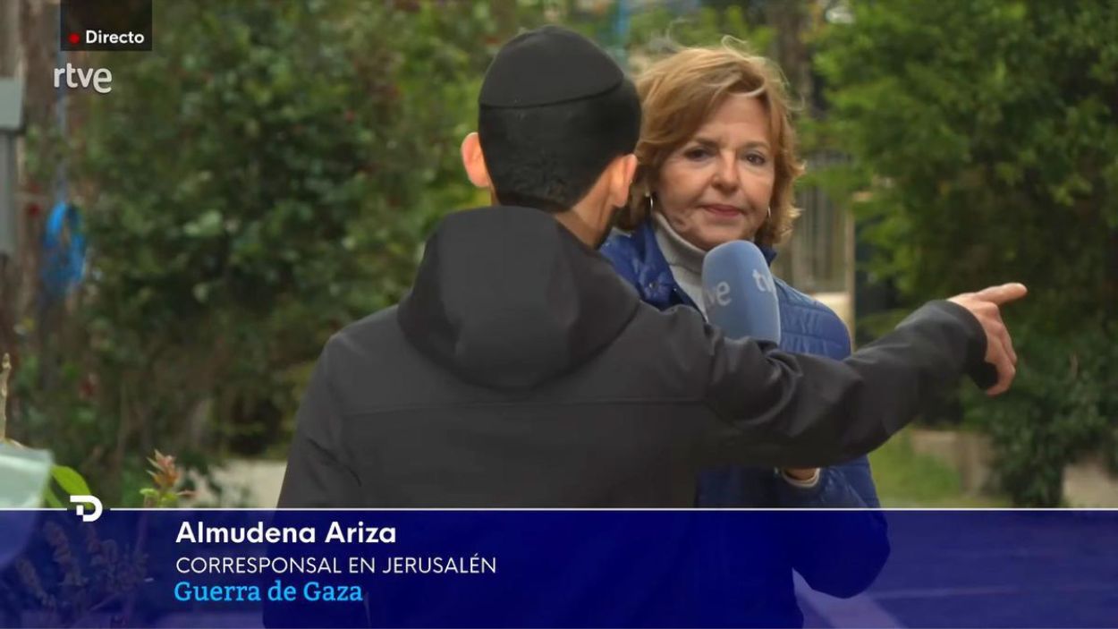 Almudena Ariza en Jerusalén. TVE