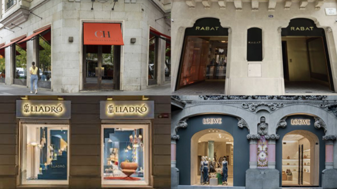 Imagen de tiendas de lujo en Barcelona
