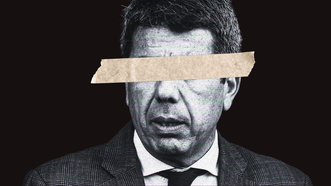 El president de la Generalitat Carlos Mazón. Ilustración: Víctor Sanjuan. 