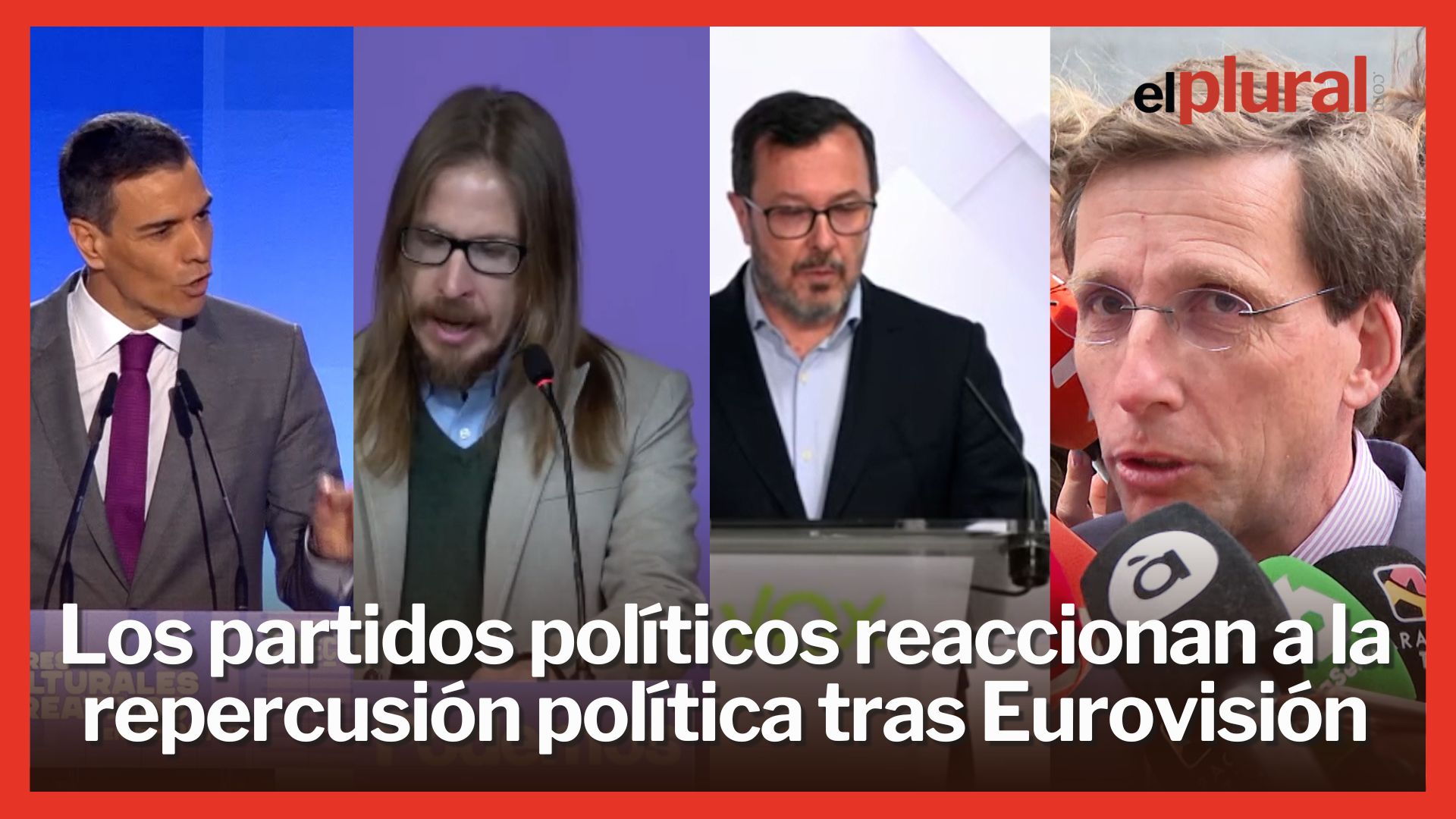 Los partidos políticos reaccionan a la repercusión política del festival de Eurovisión