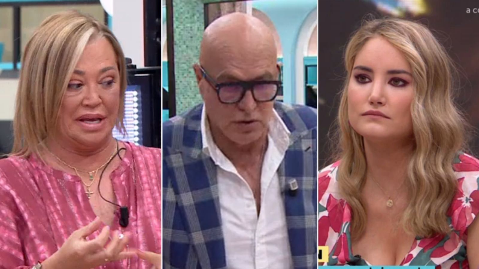 Belén Esteban, Kiko Matamoros y Alba Carrillo, en 'La familia de la tele'. RTVE