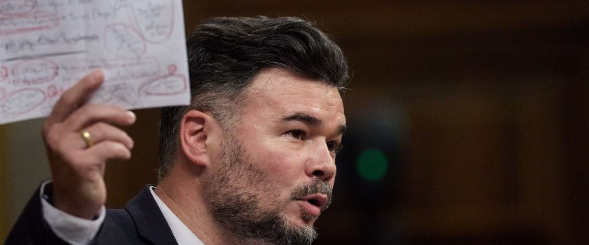 El rotundo mensaje de Rufián a Nuevas Generaciones del PP por su comentario de la flotilla: "Curiosos patriotas"