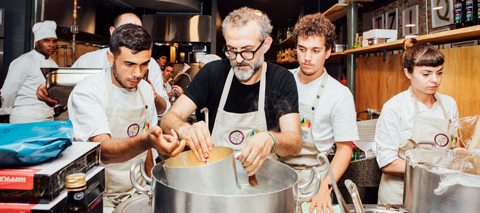 Chef italiano Massimo Bottura en Río de Janeiro
