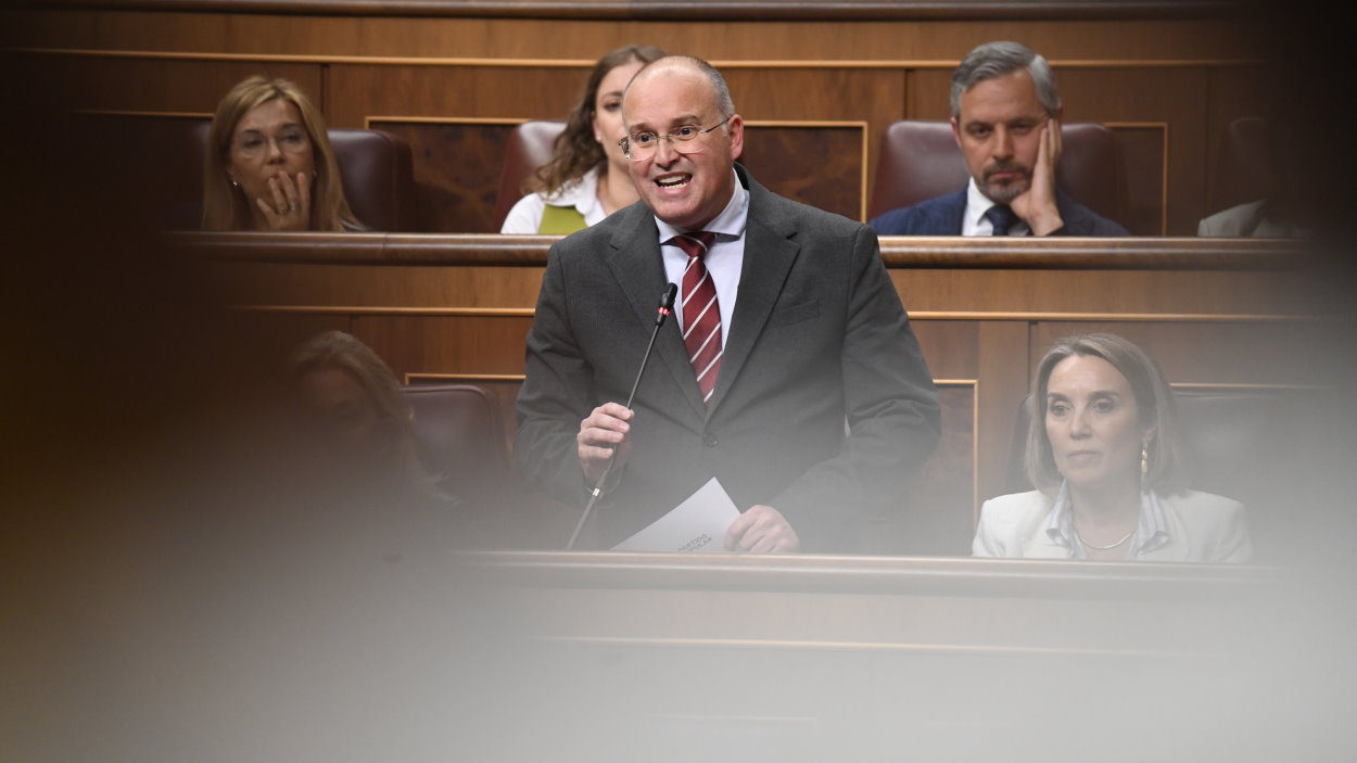Miguel Tellado explota en el Congreso Diputados. EP.