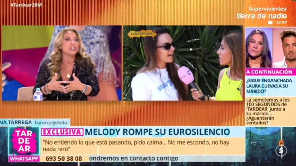 Cristina Tárrega en 'Tardear'. Mediaset