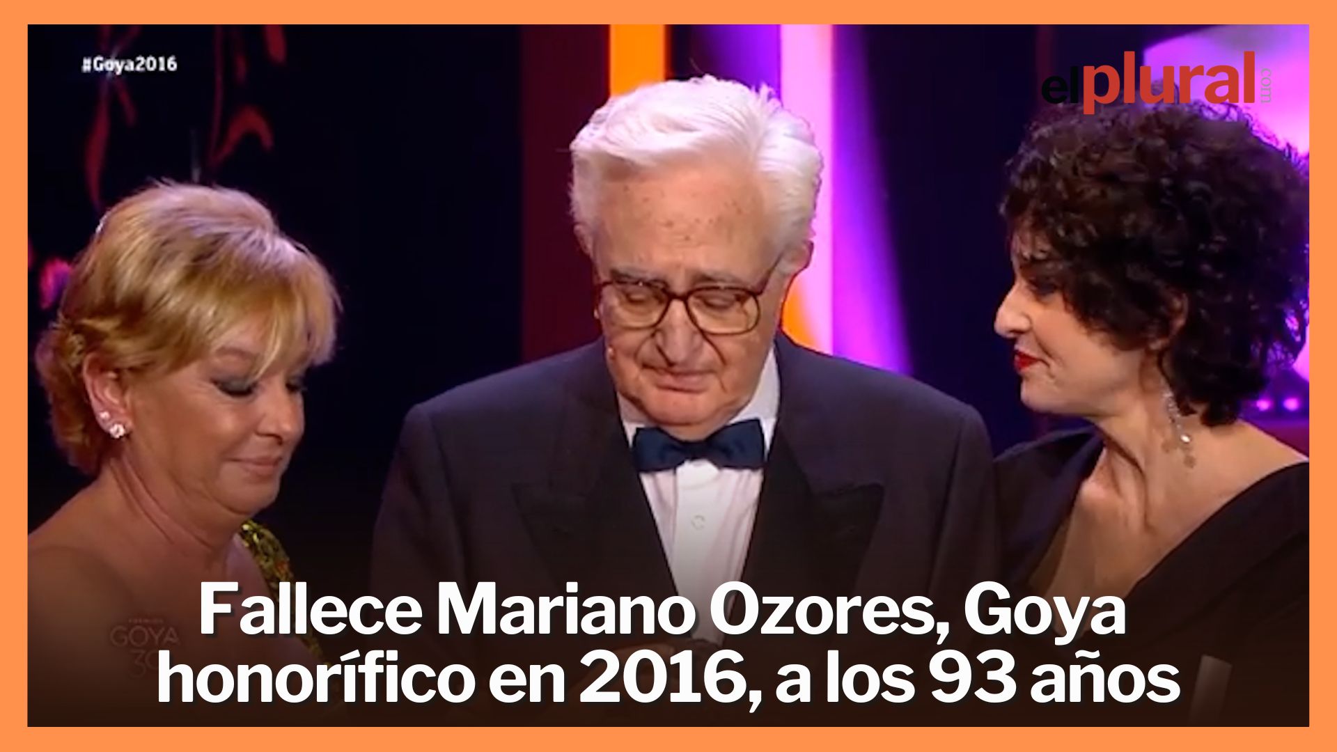 Fallece Mariano Ozores, Goya honorífico en 2016, a los 93 años