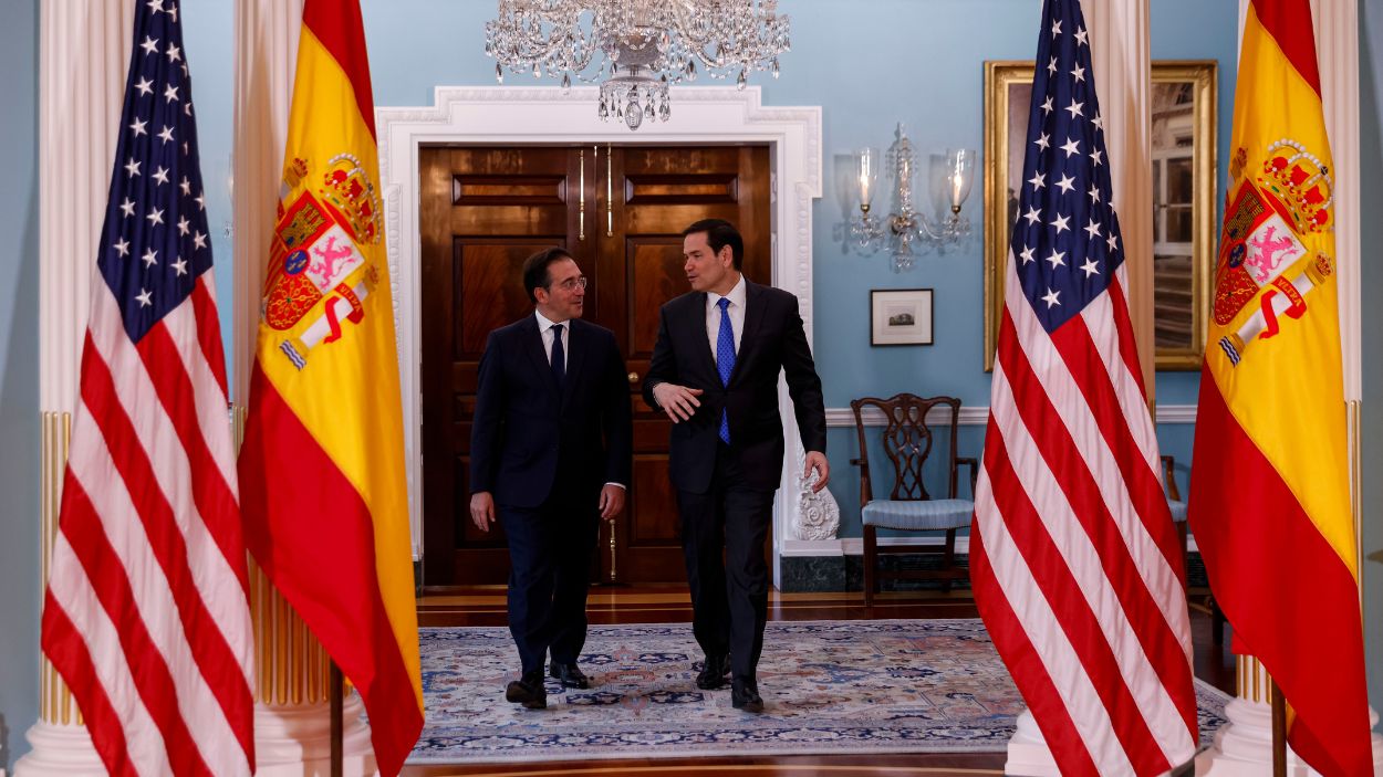 El ministro de Asuntos de Exteriores, José Manuel Albares, se reúne con el secretario de Estado, Marco Rubio, en la Casa Blanca. EP. 