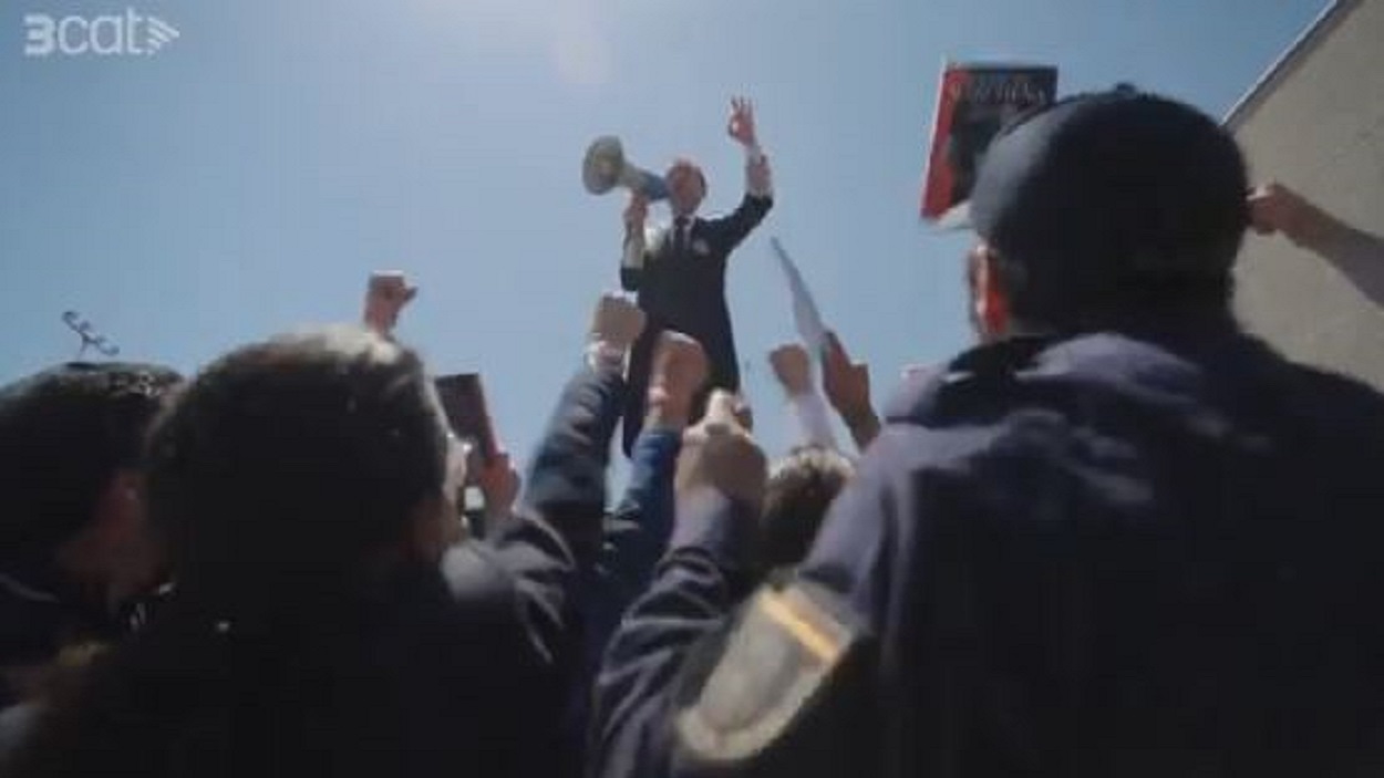 Imagen del sketch sobre el juez Marchena. TV3