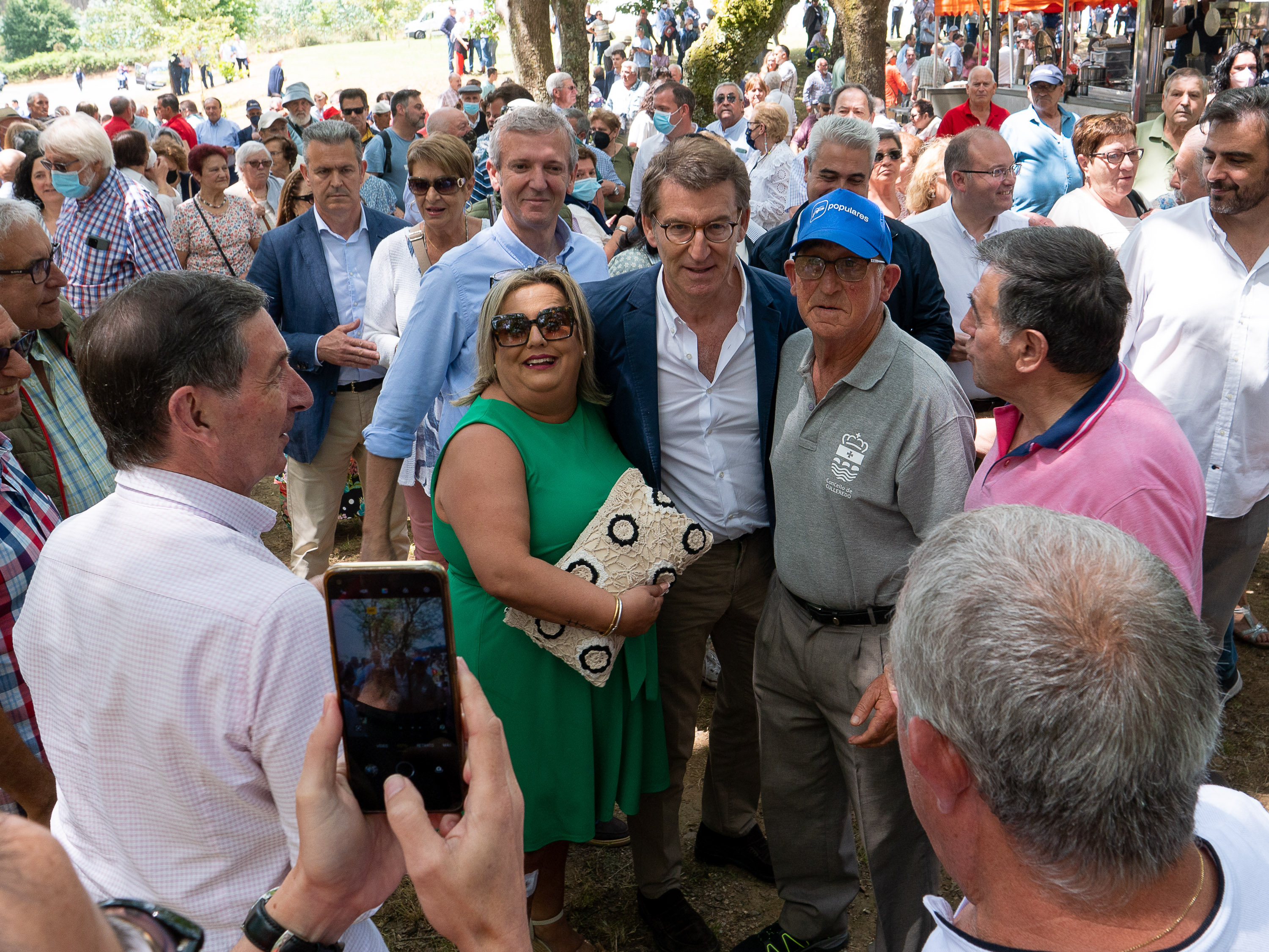 Feijóo durante una de las romerías del PP. EP