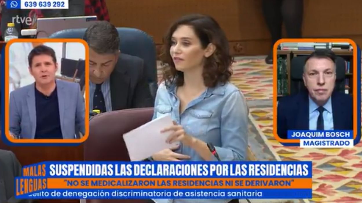 Jesús Cintora y Joaquim Bosch en 'Malas lenguas'. TVE