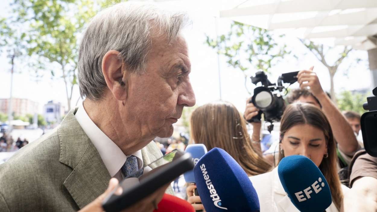 Antonio Burgueño a su llegada a los juzgados de Plaza Castilla