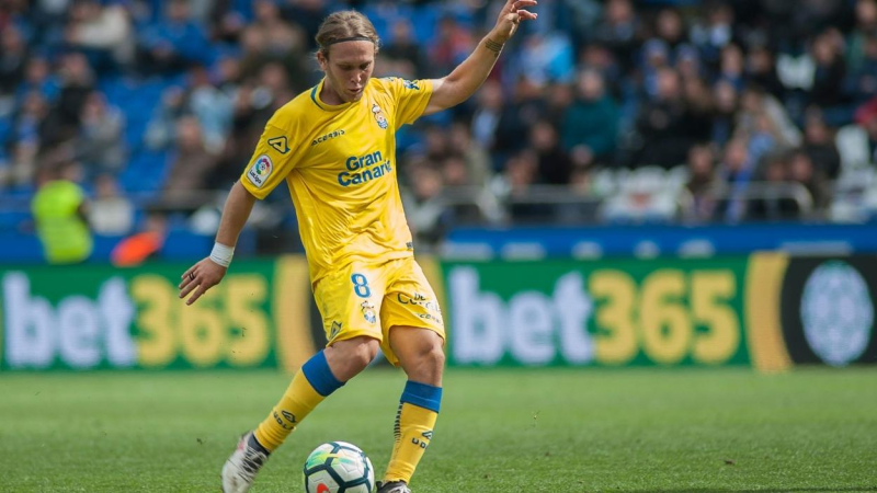 El futbolista croata, Alen Halilovic, durante un encuentro con la U.D. Las Palmas. EP. El futbolista croata, Alen Halilovic, durante un encuentro con la U.D. Las Palmas. EP.