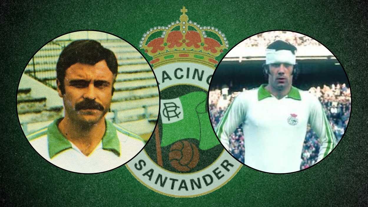 Los exjugadores del Racing de Santander, Sergio Manzanera y Aitor Aguirre