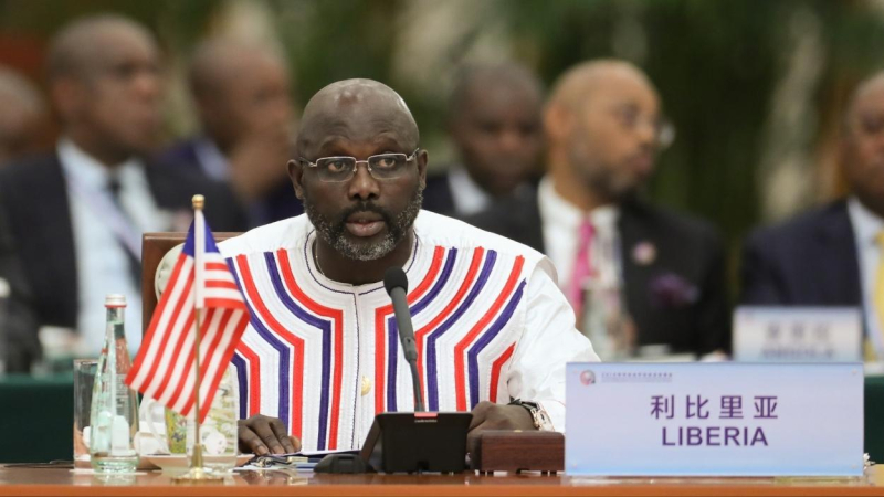 El expresidente de Liberia, George Weah. EP El expresidente de Liberia, George Weah. EP