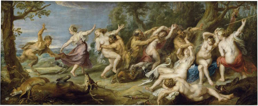 Pedro Pablo Rubens, Diana y sus ninfas sorprendidas por sátiros, 1639-40. Óleo sobre lienzo.© Museo Nacional del Prado. Archivo Fotográfico