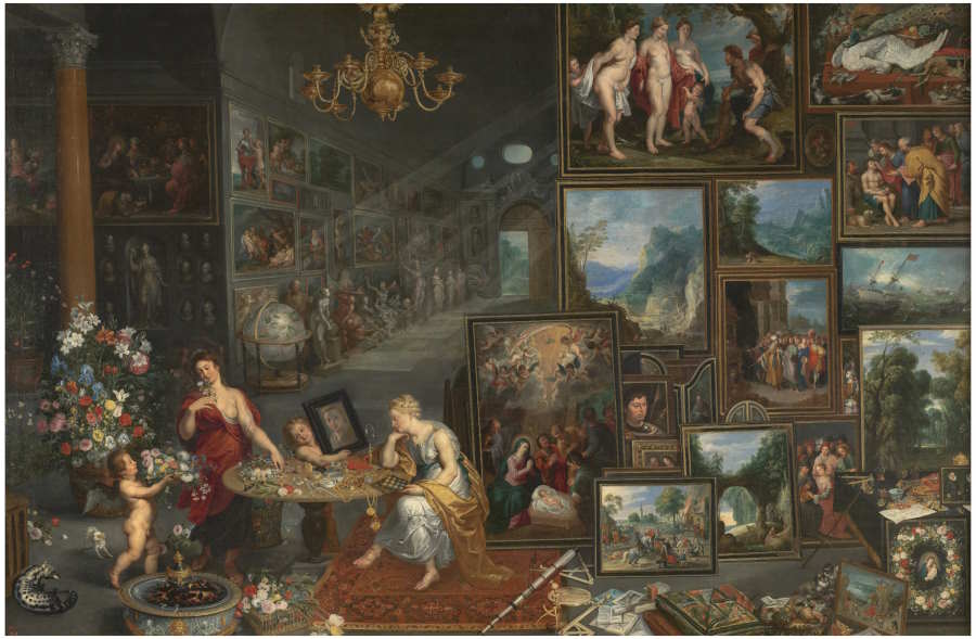 Jan Brueghel el Viejo (y otros), «La Vista y el Olfato», h. 1620. Óleo sobre lienzo. © Museo Nacional del Prado. Archivo Fotográfico