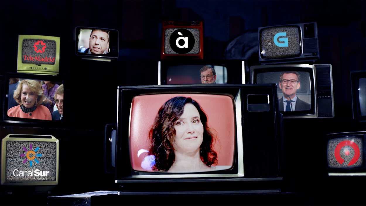 Las televisiones públicas dominadas por el PP se desangran. Elaboración propia