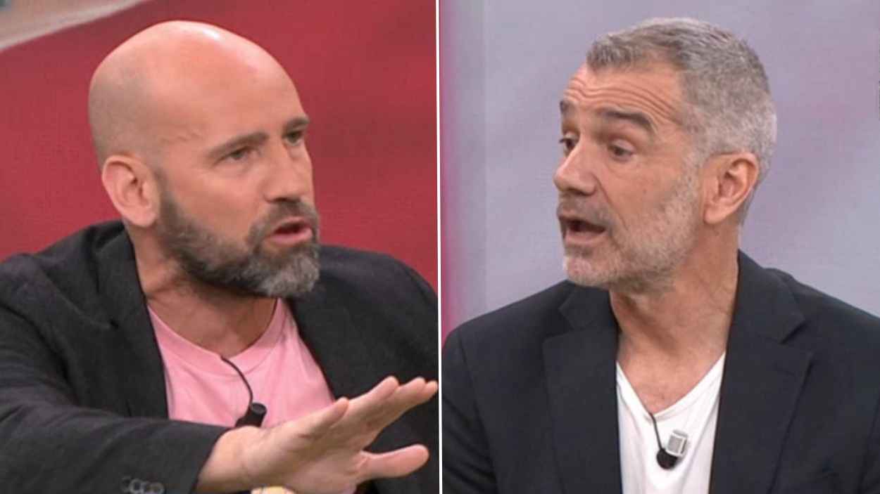 Gonzalo Miró y Toni Cantó, en 'Espejo Público'. Atresmedia Televisión