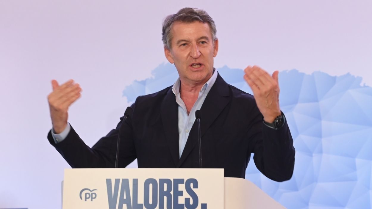 El presidente del Partido Popular, Alberto Núñez Feijóo. EP.