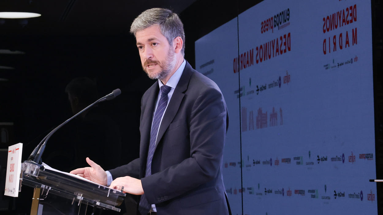 El consejero de Presidencia, Justicia y Administración Local de la Comunidad de Madrid, Miguel Ángel García Martín. EP.