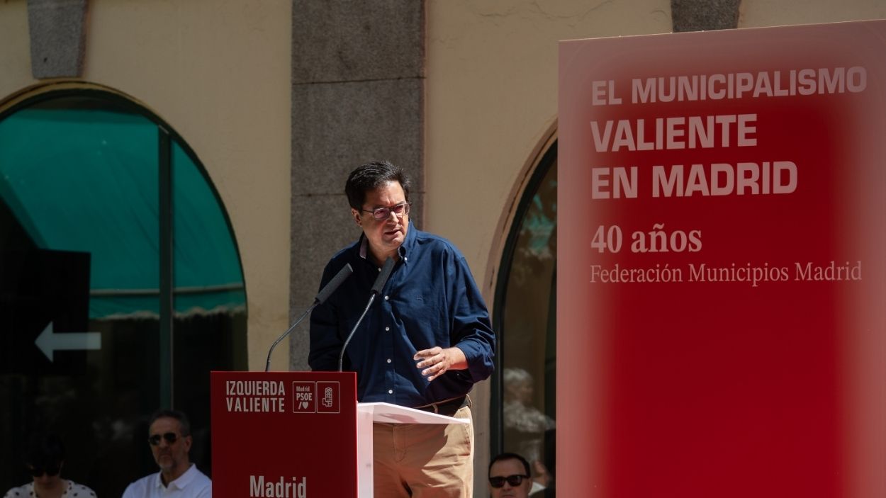 El secretario general del PSOE de Madrid, Óscar López. EP.