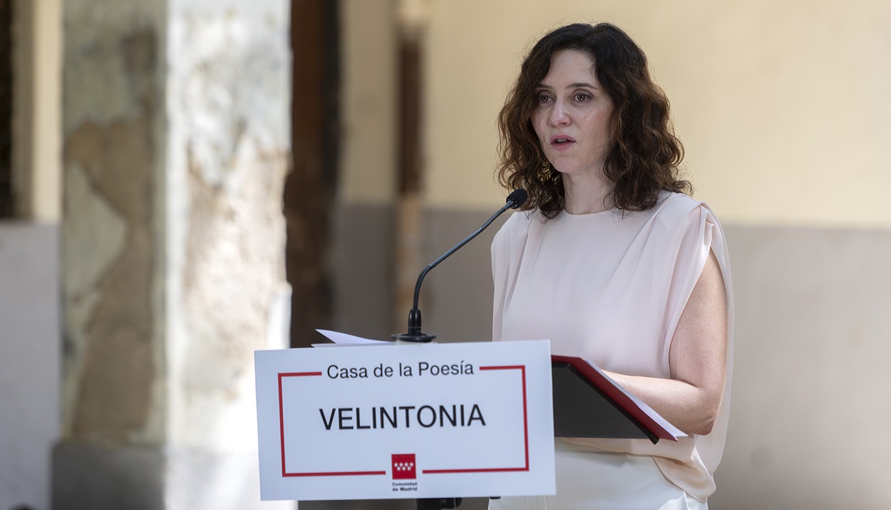 La presidenta de la Comunidad de Madrid, Isabel Díaz Ayuso