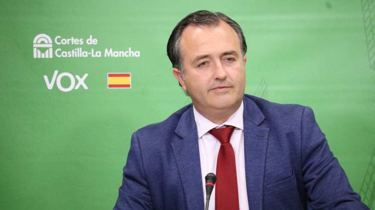 David Moreno, líder de Vox en Castilla La Mancha. Cortes C-LM.