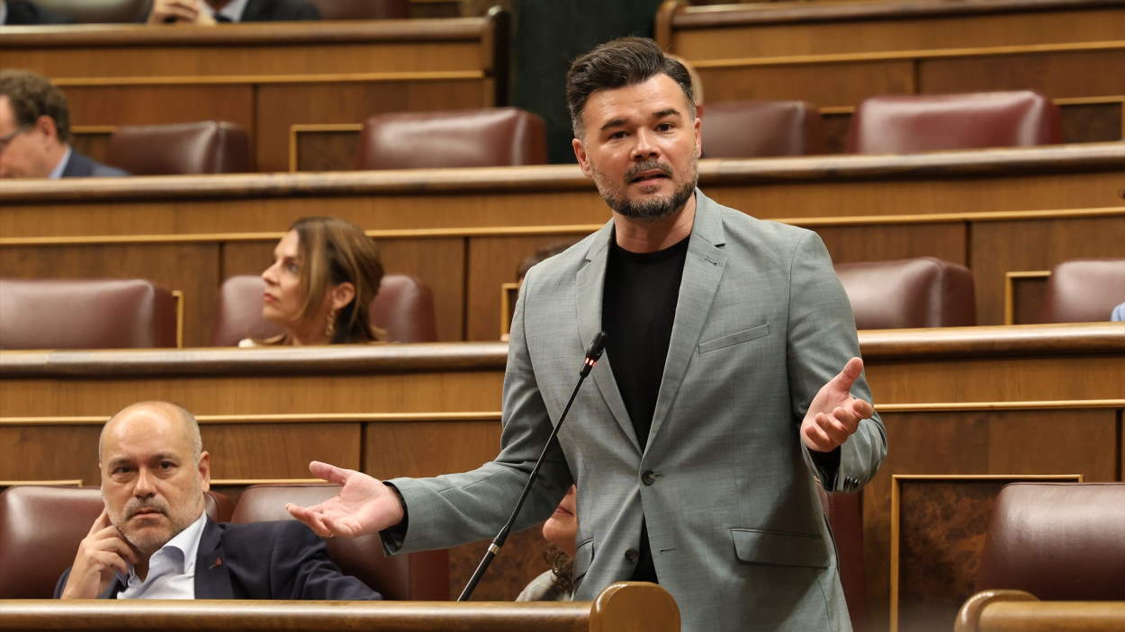 El portavoz de ERC en el Congreso Gabriel Rufián. EP. 
