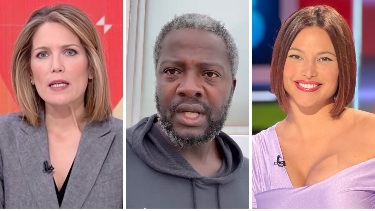 Silvia Intxaurrondo, Bertrand Ndongo y Elisa Mouliáa. 
