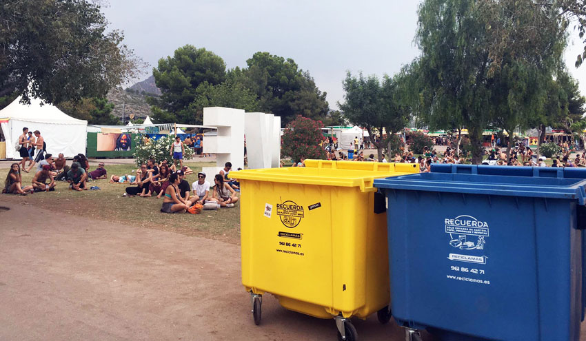 Festival del reciclaje en los eventos valencianos