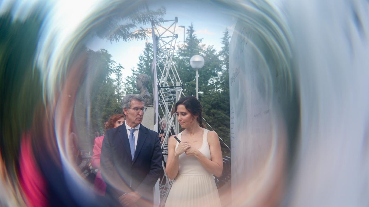 Isabel Díaz Ayuso y Alberto Núñez Feijóo. EP/Archivo.