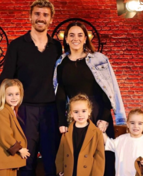 Antoine Griezmann y Erika Choperena Antoine Griezmann y Erika Choperena