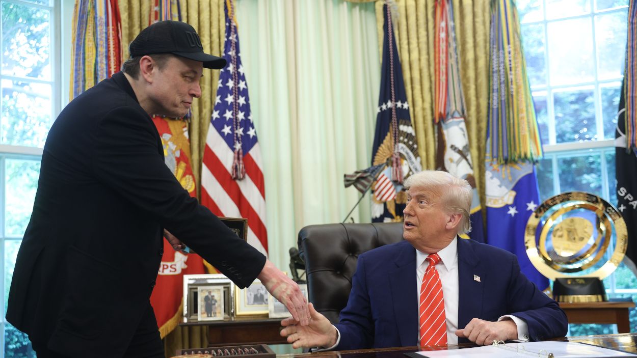 Donald Trump y Elon Musk en el Despacho Oval de la Casa Blanca. EP.