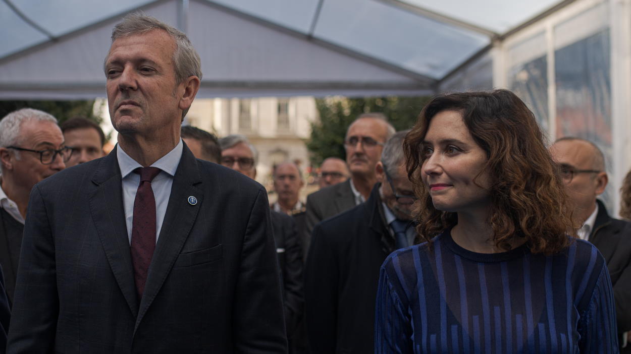 Rueda reta a Ayuso y arranca en gallego su intervención en la Conferencia de Presidentes. EP.