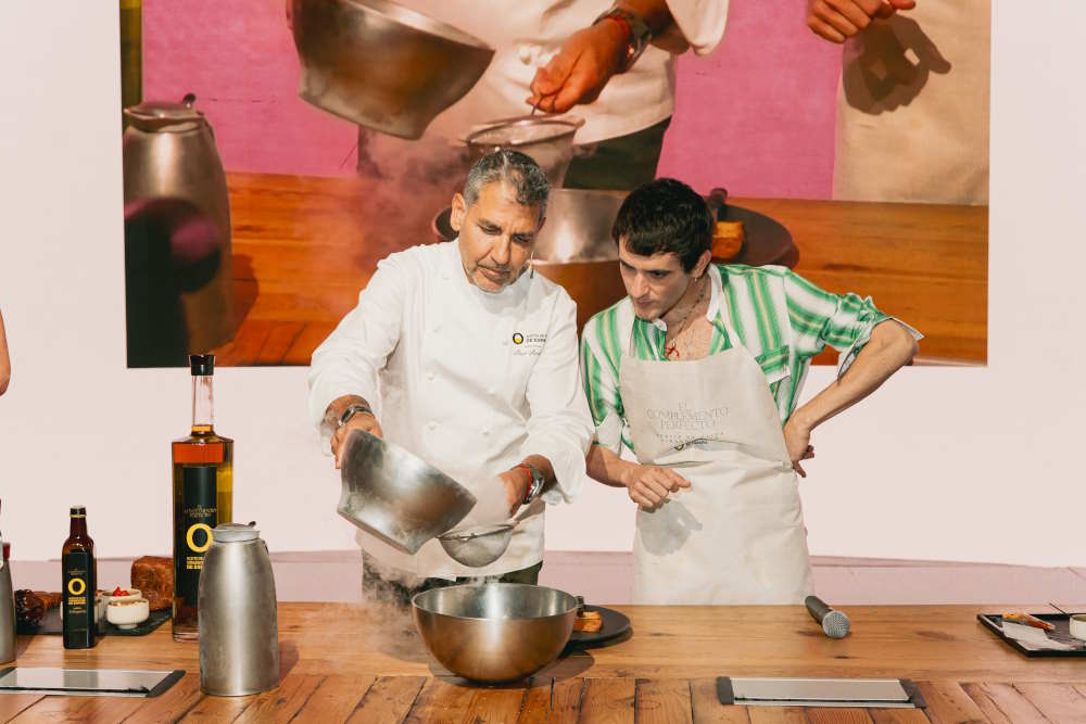 Paco Roncero y Palomo Spain durante la Master Class del bocadillo perfecto