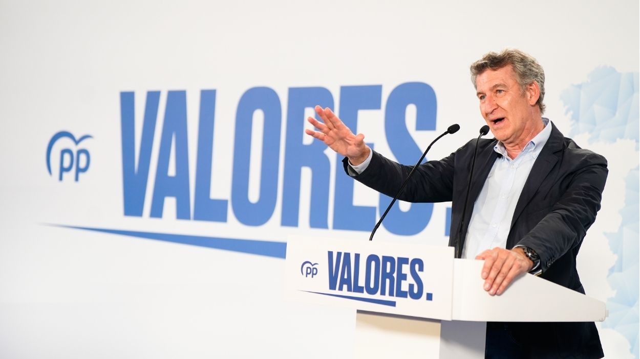 El presidente del Partido Popular, Alberto Núñez Feijóo. EP. 