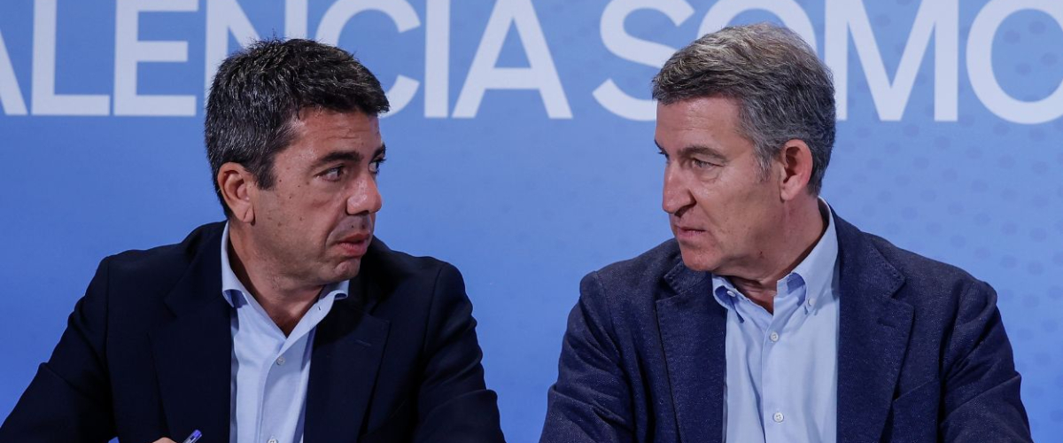 Feijóo mintió al decir que Mazón le informó "a tiempo real" el día de la DANA: la primera llamada entre los dos fue a las 21.27