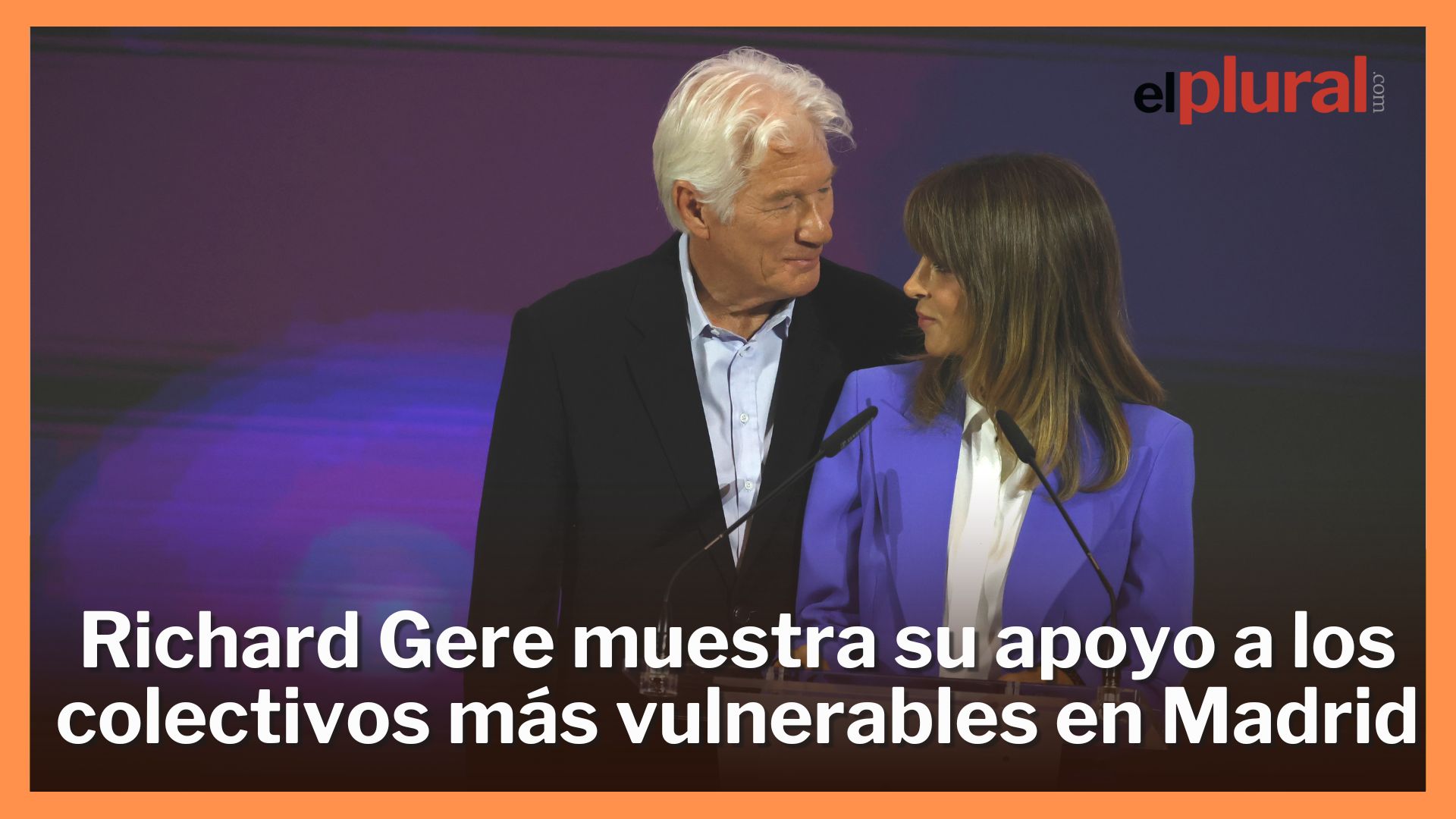 Richard Gere muestra su solidaridad con los colectivos más vulnerables en un acto en Madrid