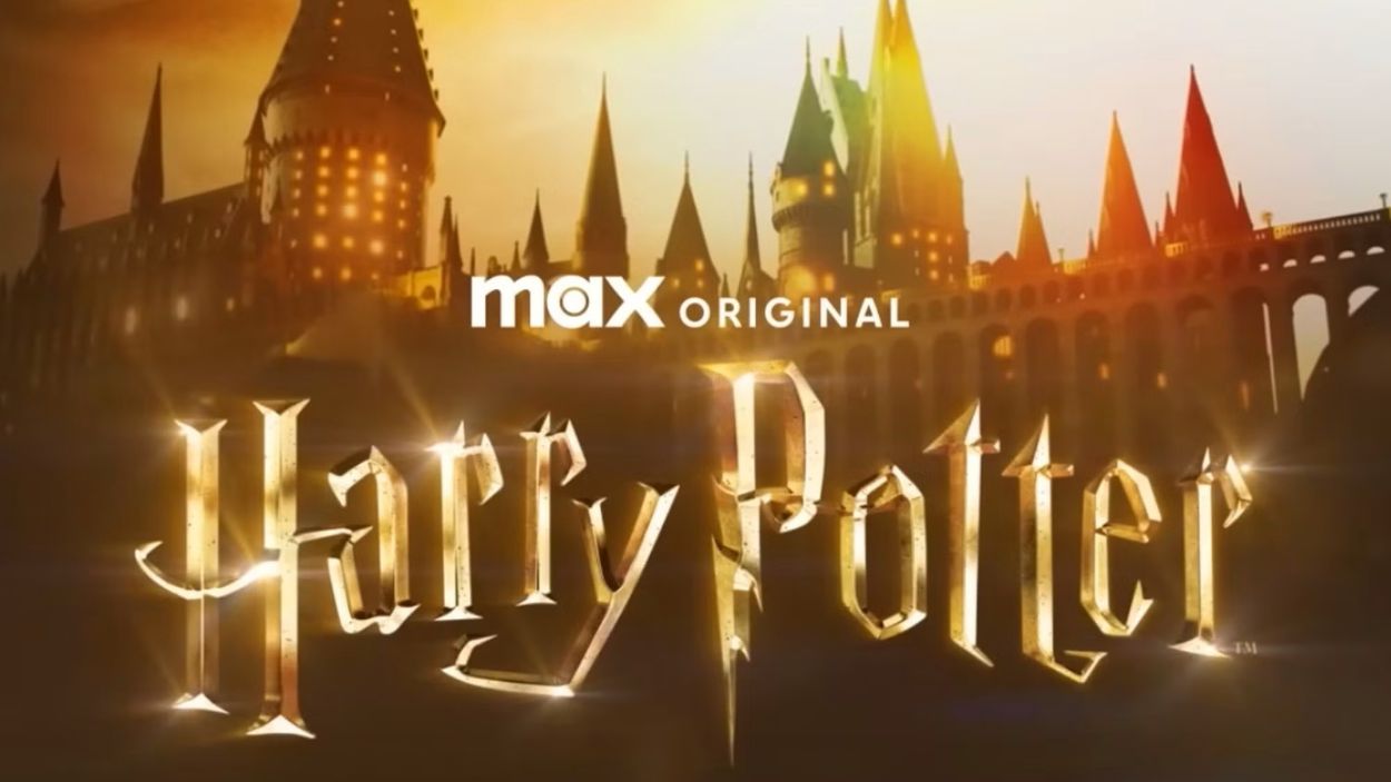 Logo de la serie de Max de Harry Potter. HBO.  