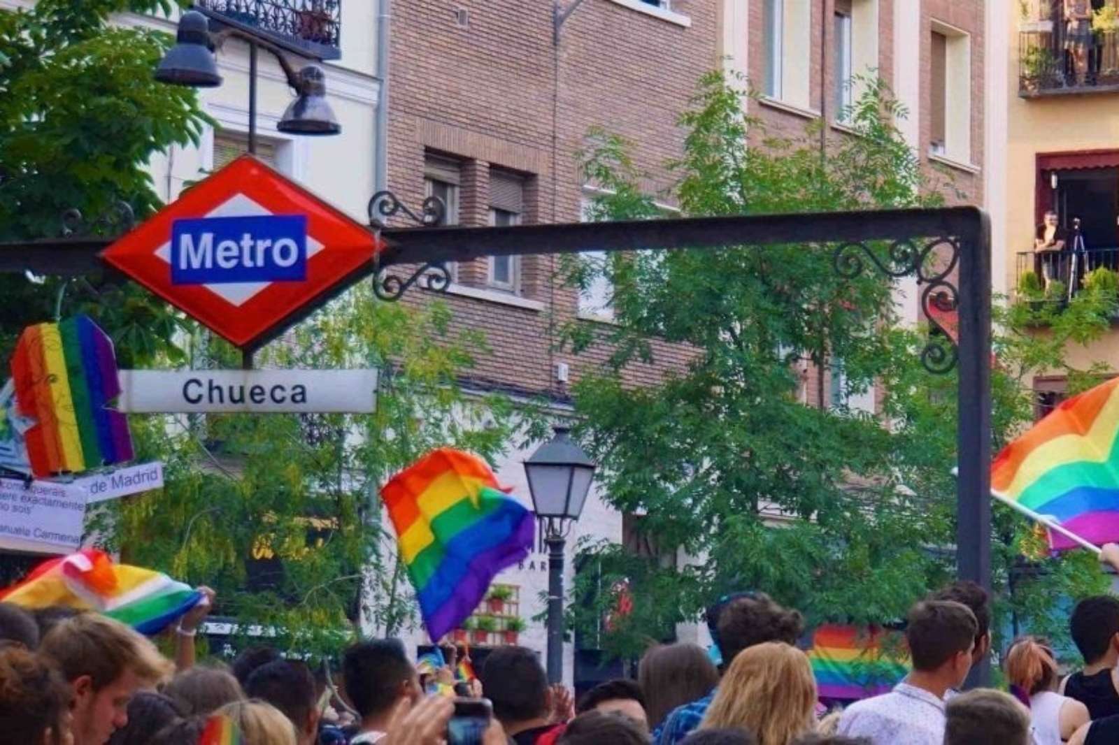 La plaza de Chueca durante la celebración del Orgullo|EP