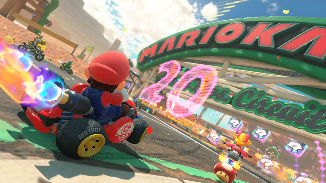 Carrera en Mario Kart World 
