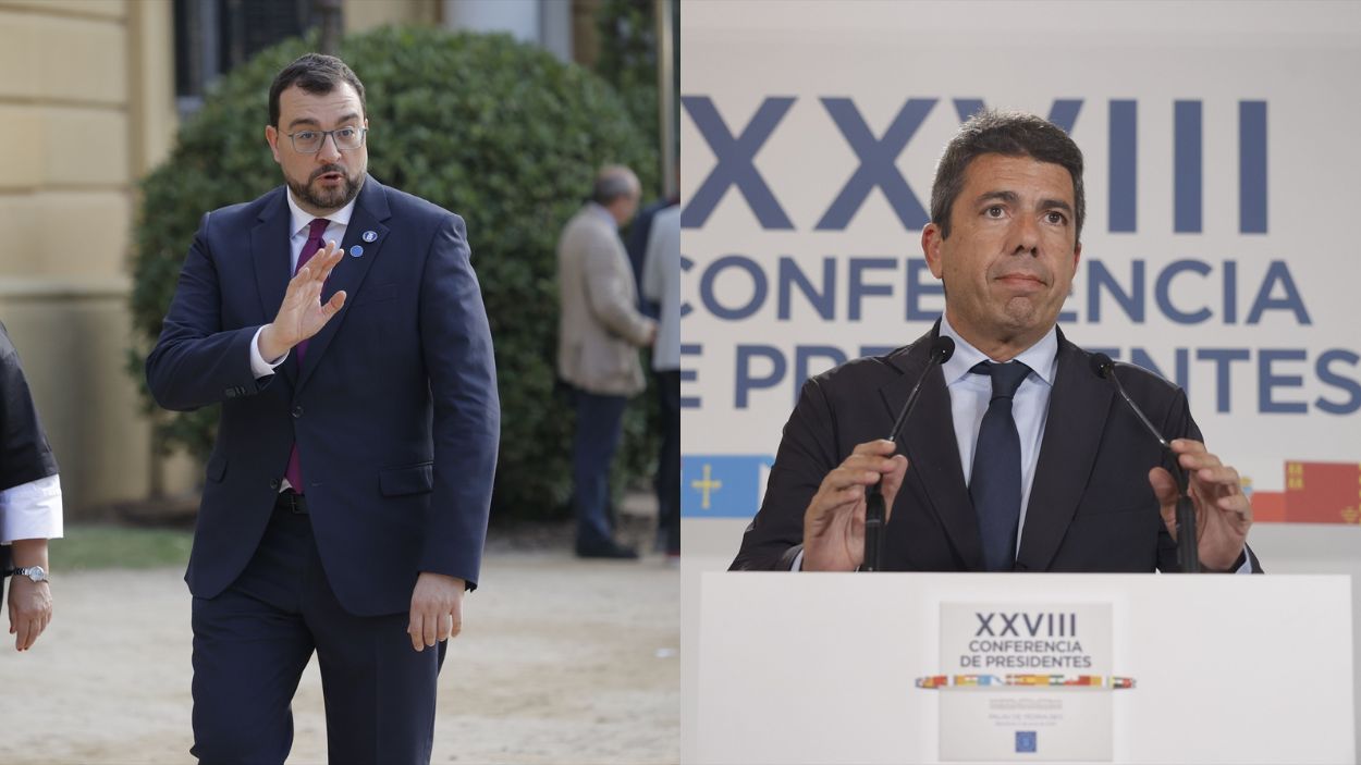 Adrián Barbón y Carlos Mazón. Montaje Propio.
