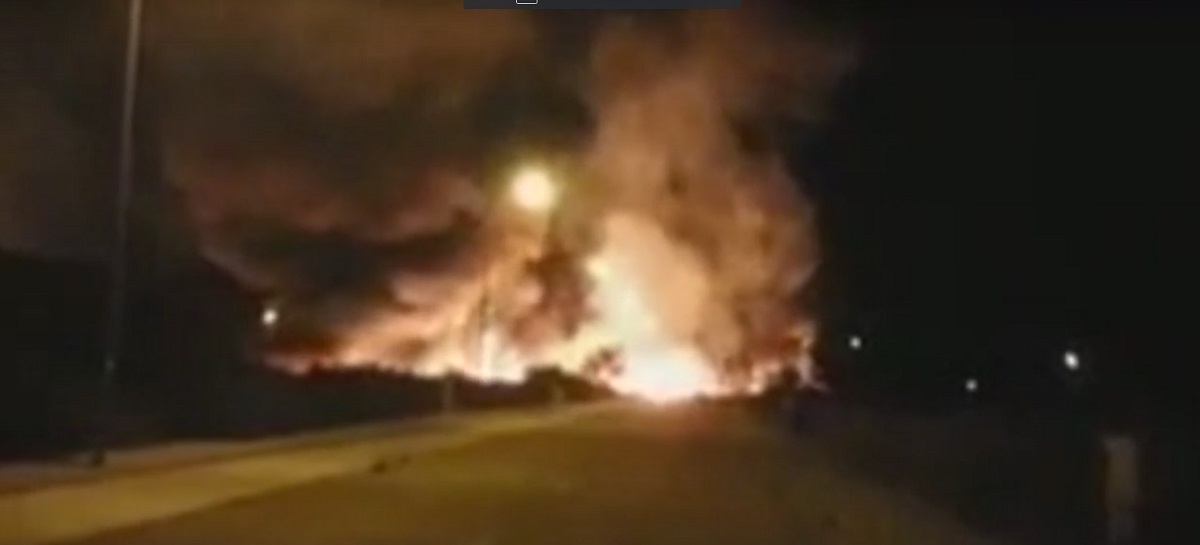 Captura del vídeo del incendio